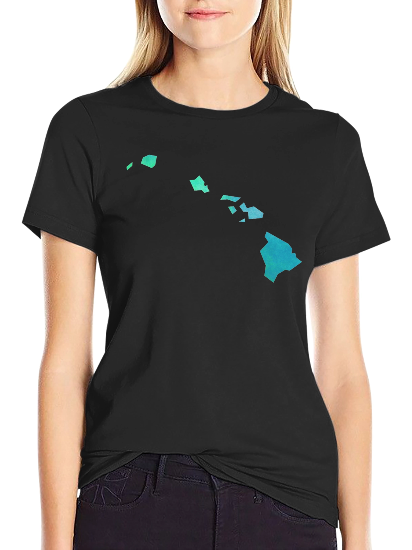 Hawaii Islands Graphic Tee - Cool Gradient Design