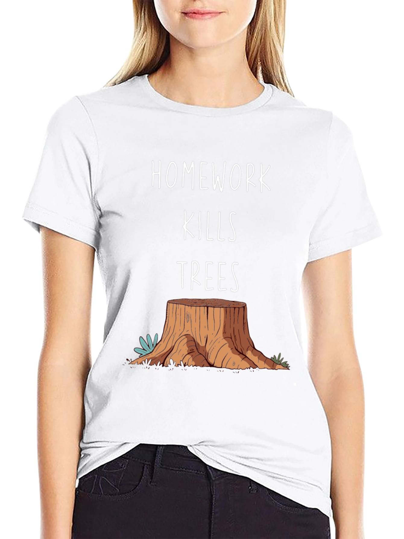 Homework Kills Trees Graphic Tee