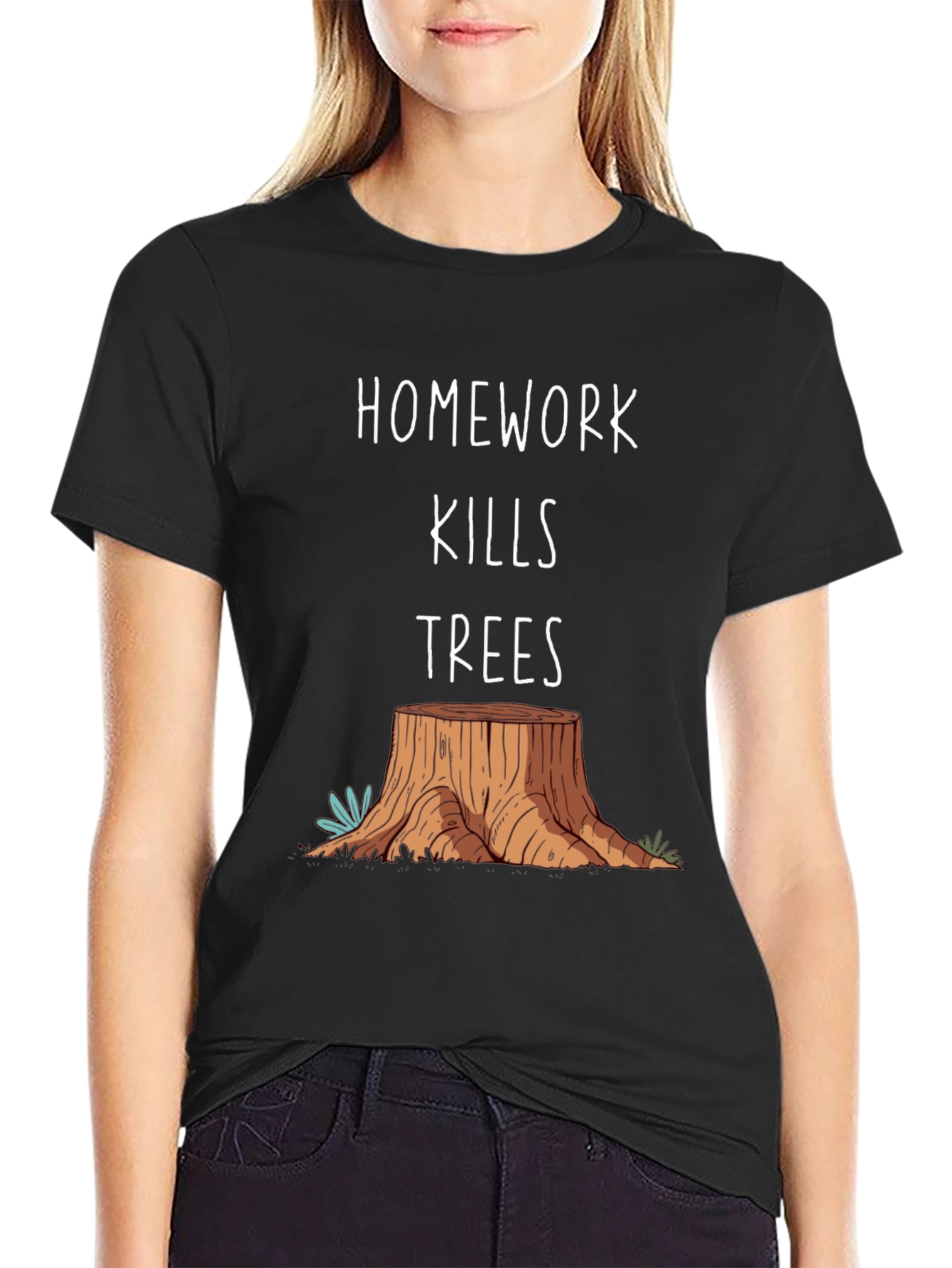 Homework Kills Trees Graphic Tee