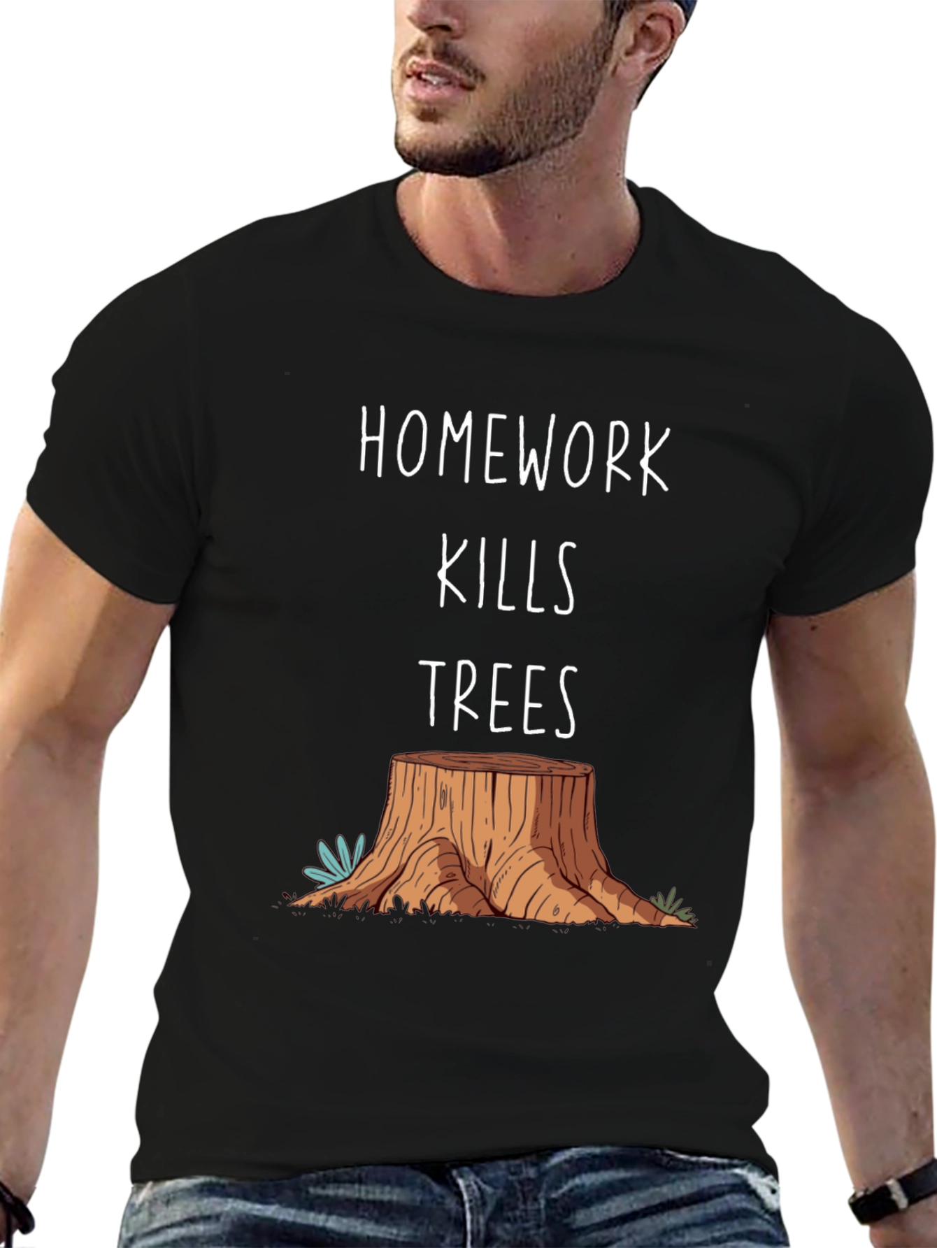 Homework Kills Trees Graphic Tee