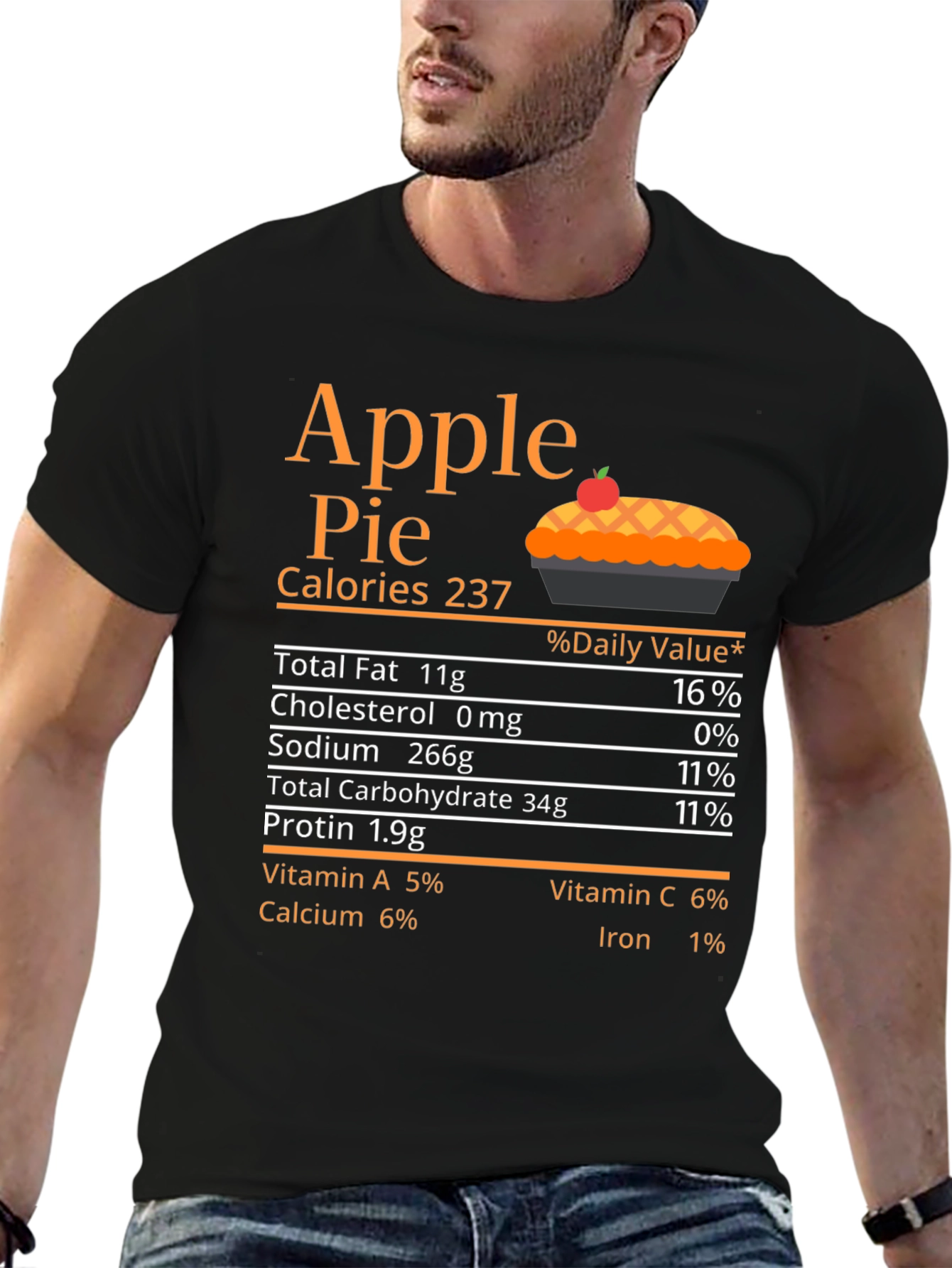 Apple Pie Nutrition Facts T-Shirt