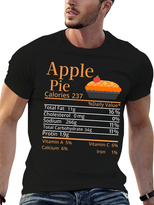 Apple Pie Nutrition Facts T-Shirt