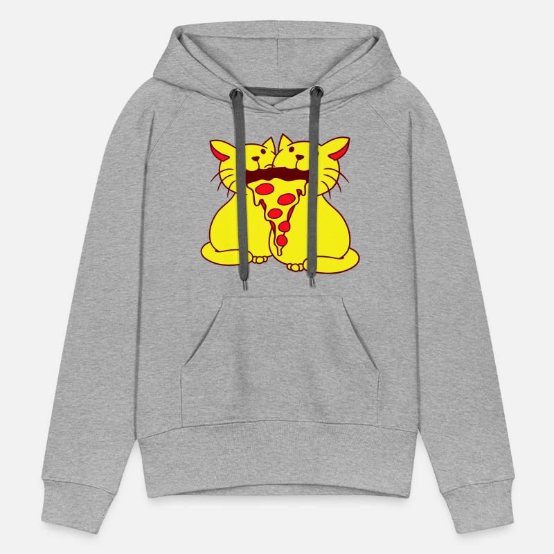 2 Cats Food Salami Pizza Fast Food Fun Hunger Team