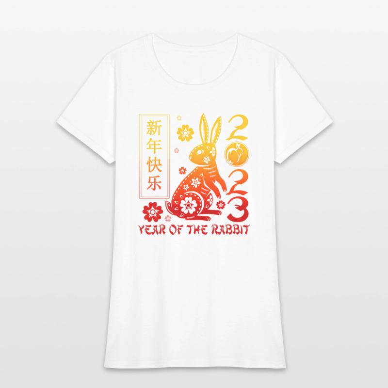 2023 Year Of The Rabbit Zodiac Sign Happy Chinese