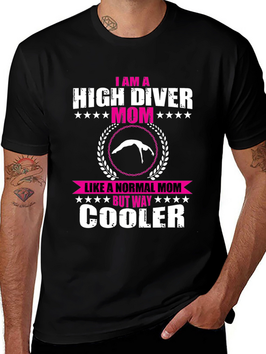 High Diver Mom T-Shirt - Unique Design