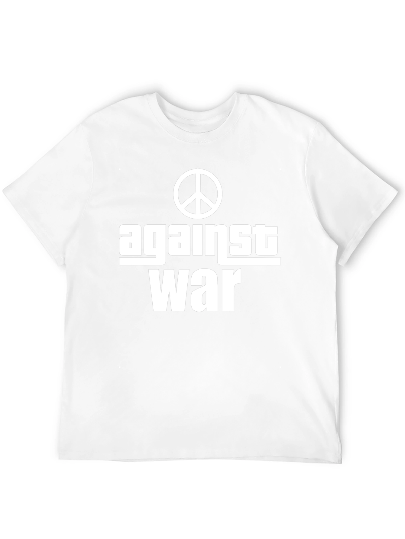 Against War Peace Symbol Black Graphic Tee