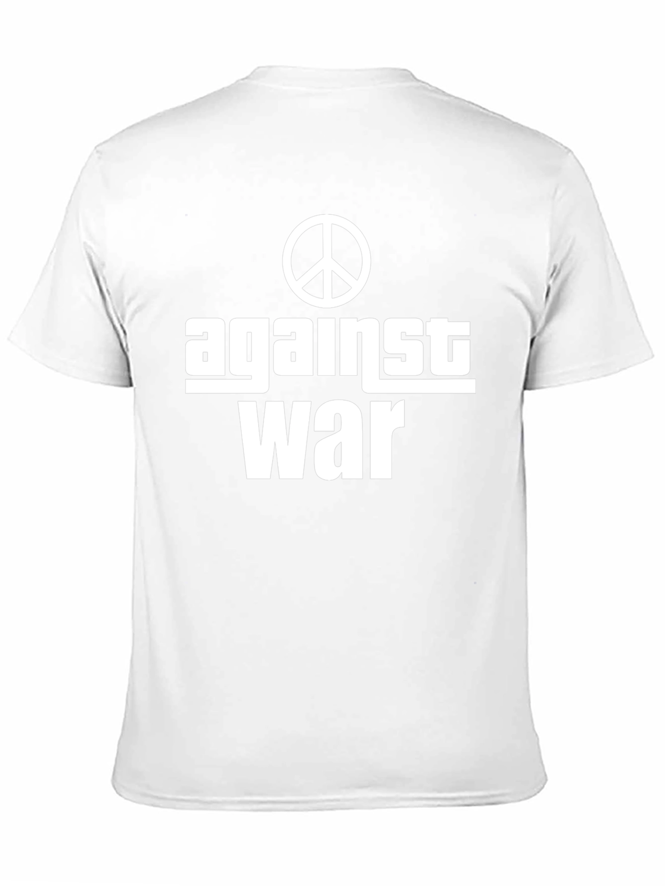Against War Peace Symbol Black Graphic Tee