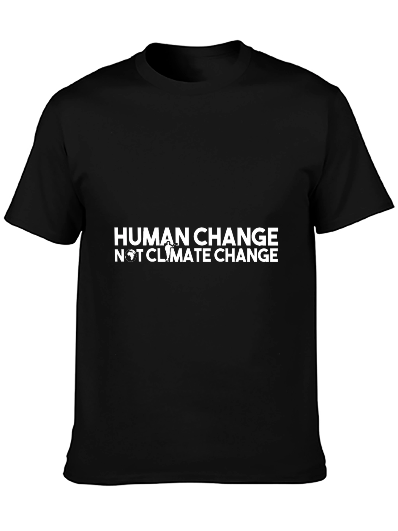 Human Change Tee - Black Short Sleeve T-Shirt
