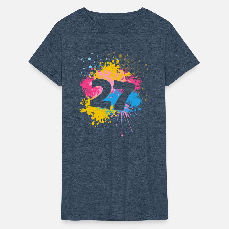 27th Birthday Color Paint Splash Birthday Party |