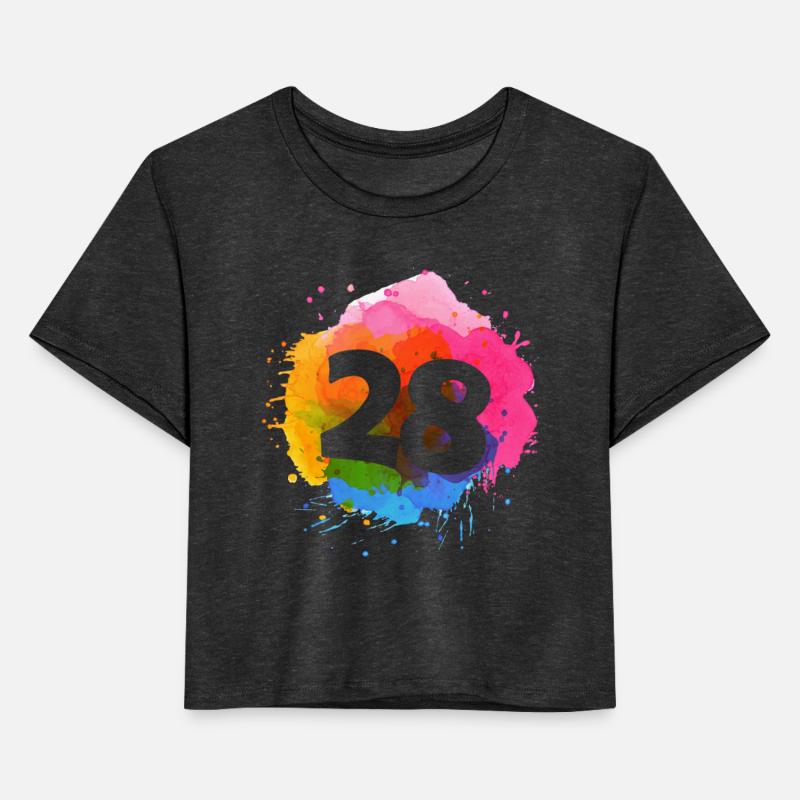 28th Birthday Color Paint Splash Birthday Party |