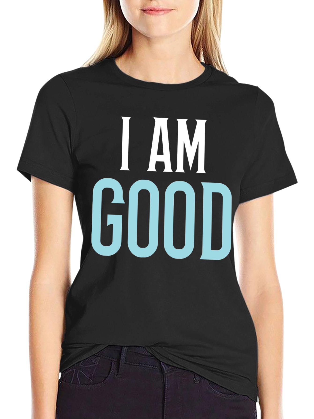 I AM GOOD Graphic Tee - Mens Black T-Shirt