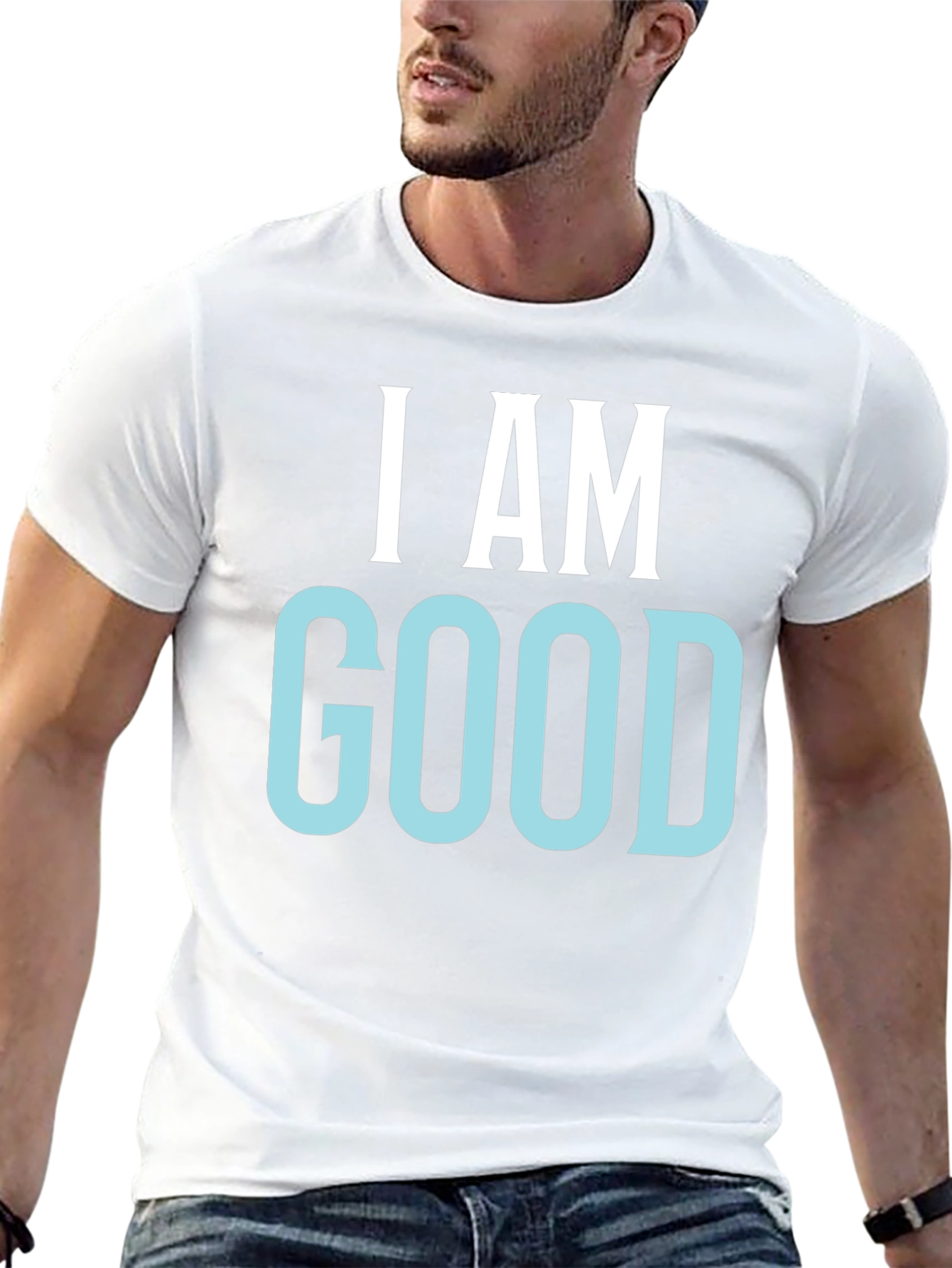 I AM GOOD Graphic Tee - Mens Black T-Shirt