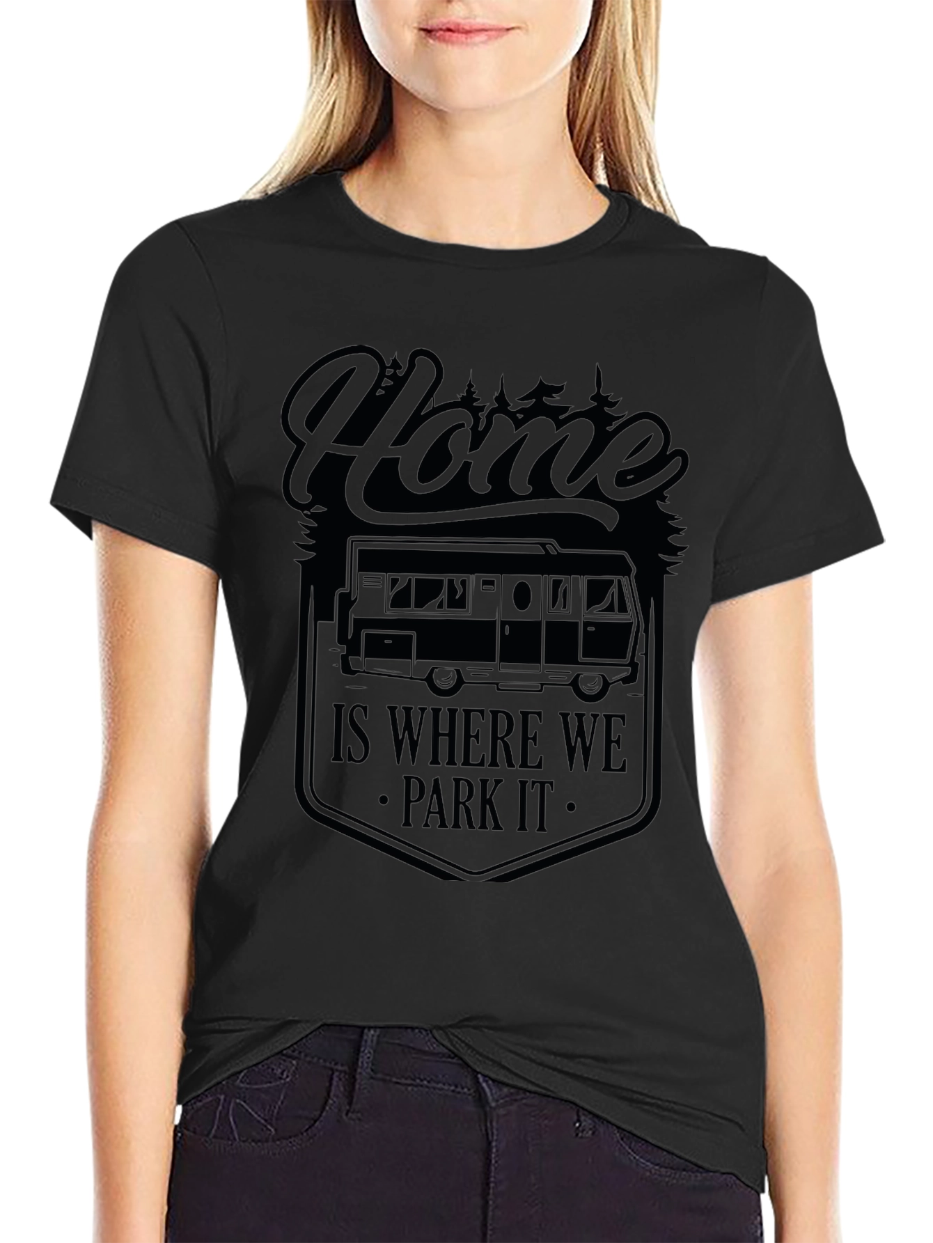 Home Is Where We Park It Camping T-Shirt