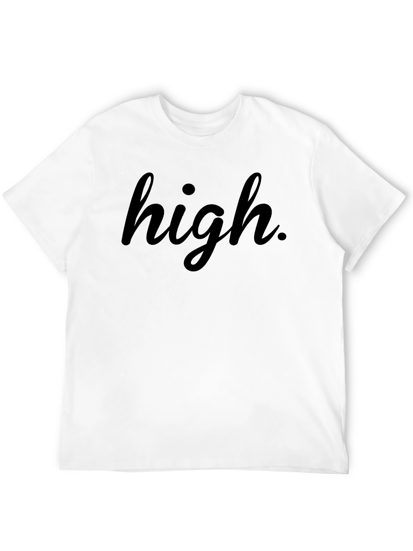 High. Black Graphic T-Shirt - Casual Style