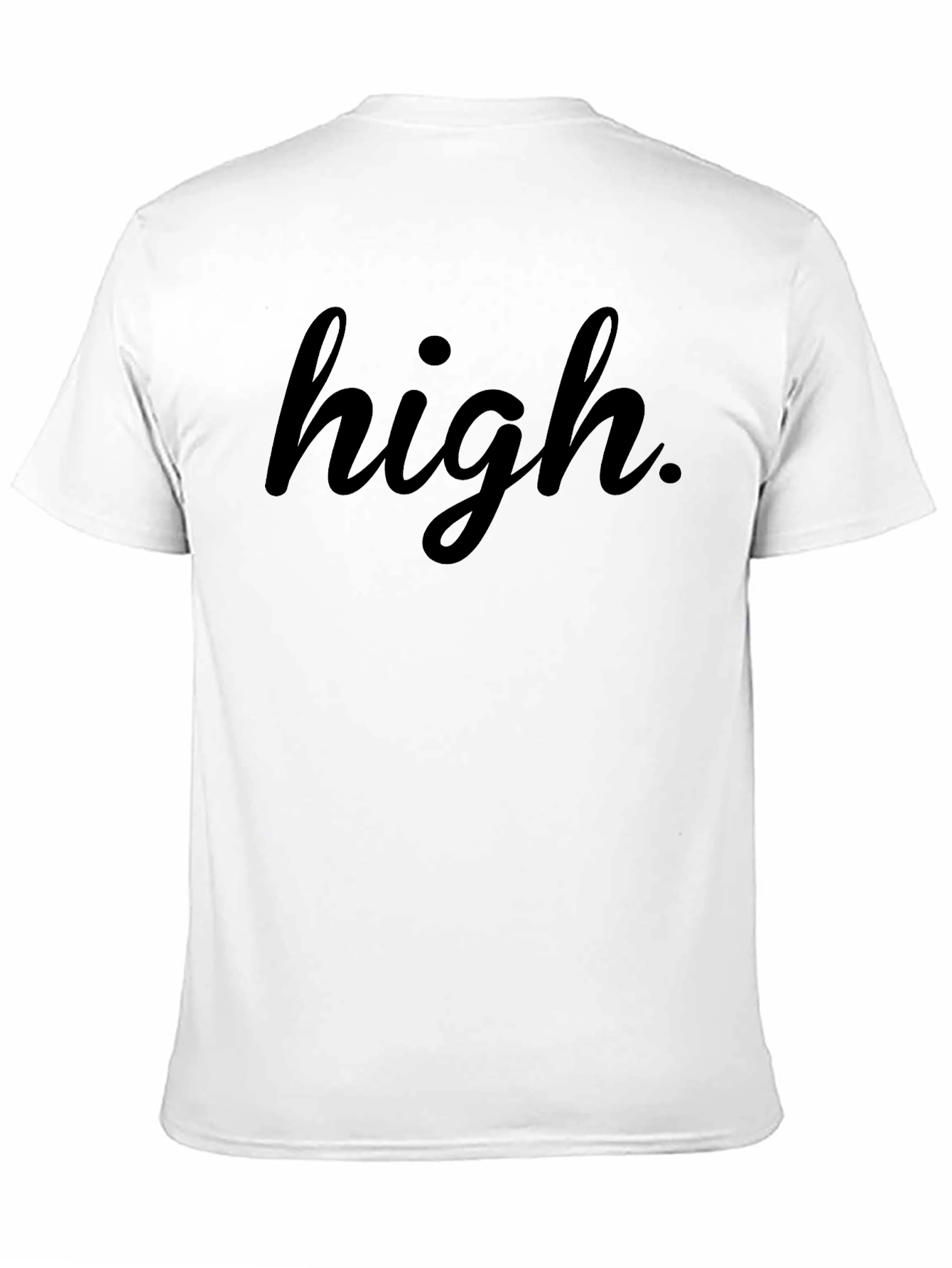 High. Black Graphic T-Shirt - Casual Style