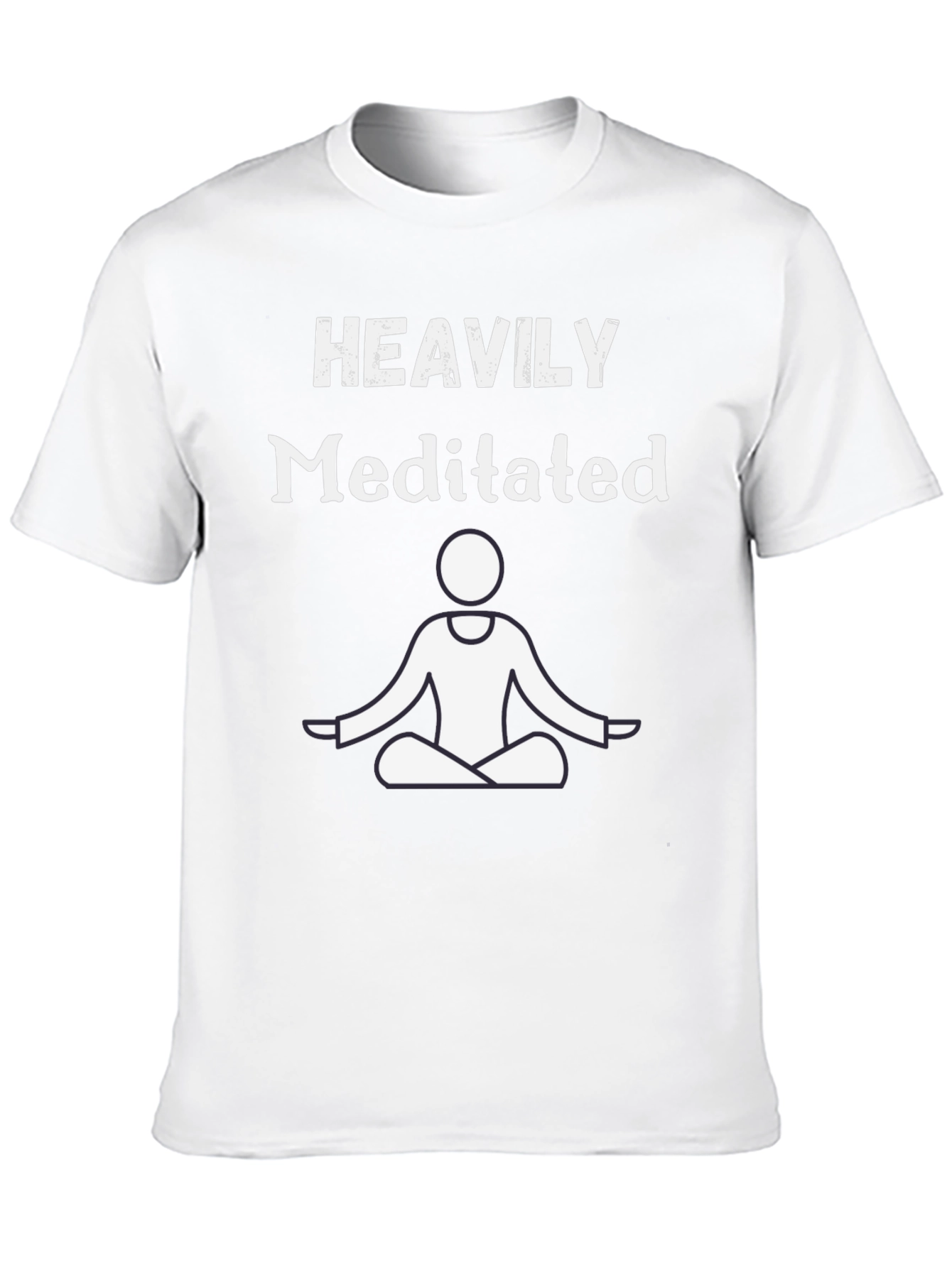 Heavily Meditated Graphic T-Shirt - Black