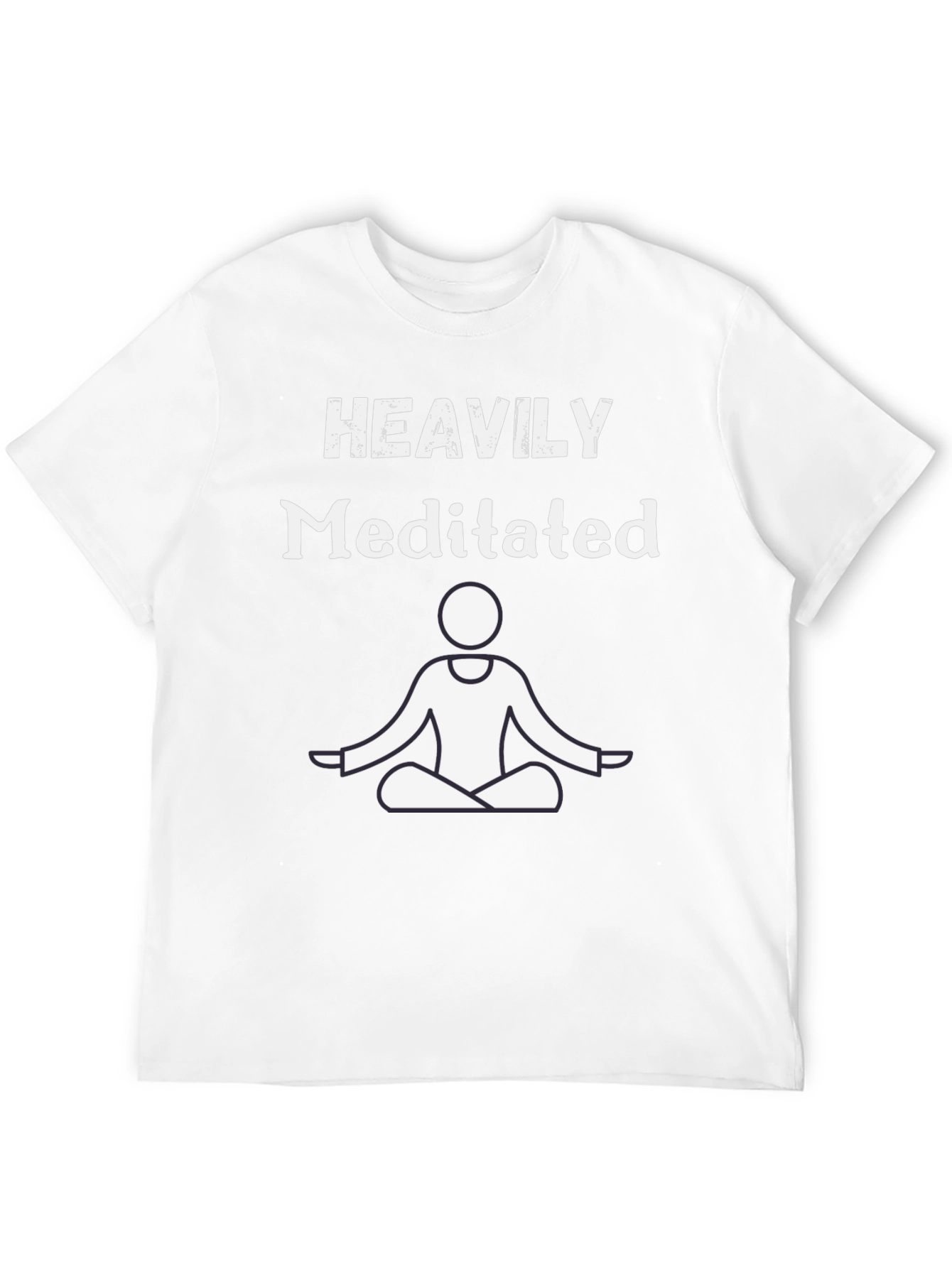 Heavily Meditated Graphic T-Shirt - Black