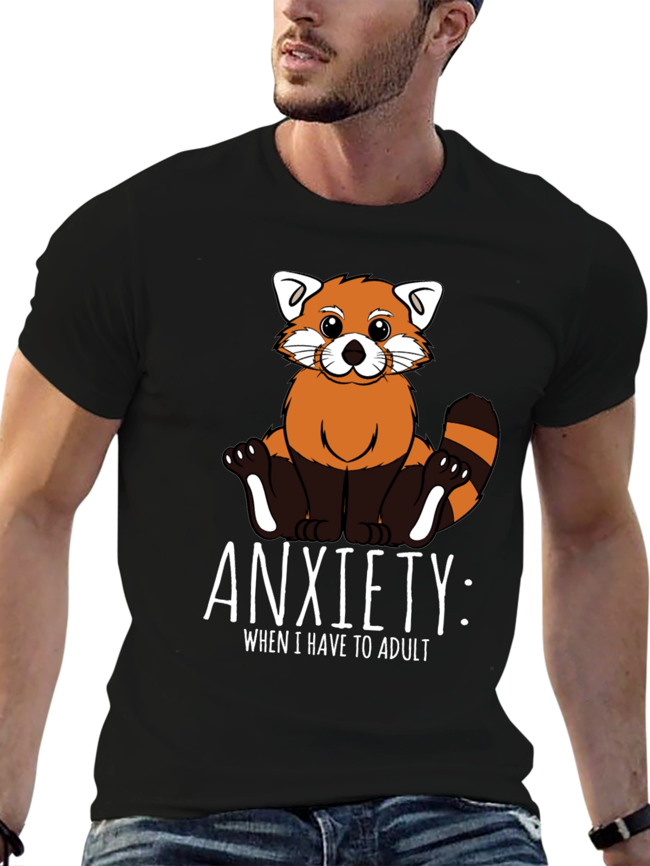 Anxiety Red Panda Adulting T-Shirt