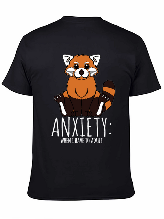 Anxiety Red Panda Adulting T-Shirt