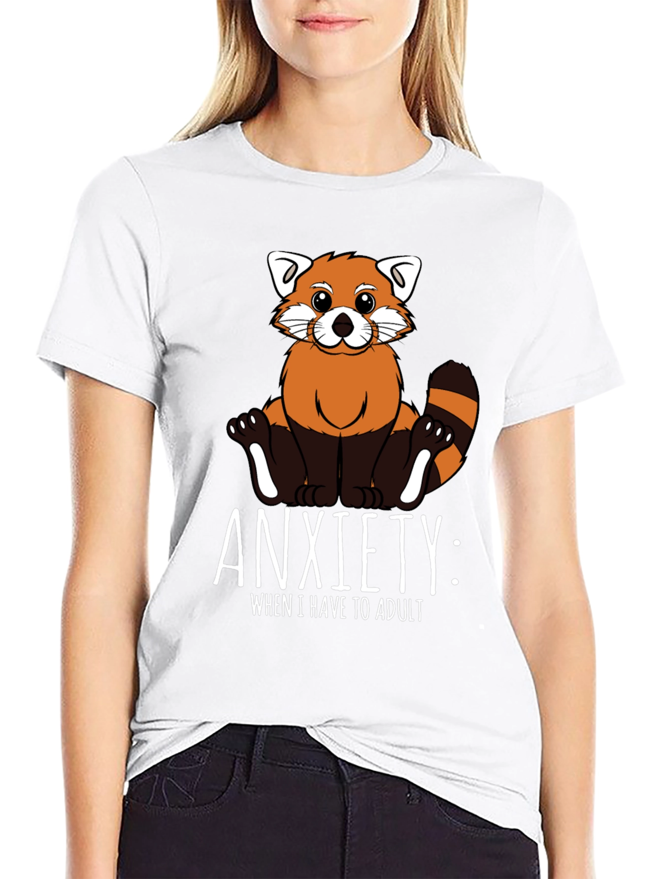 Anxiety Red Panda Adulting T-Shirt