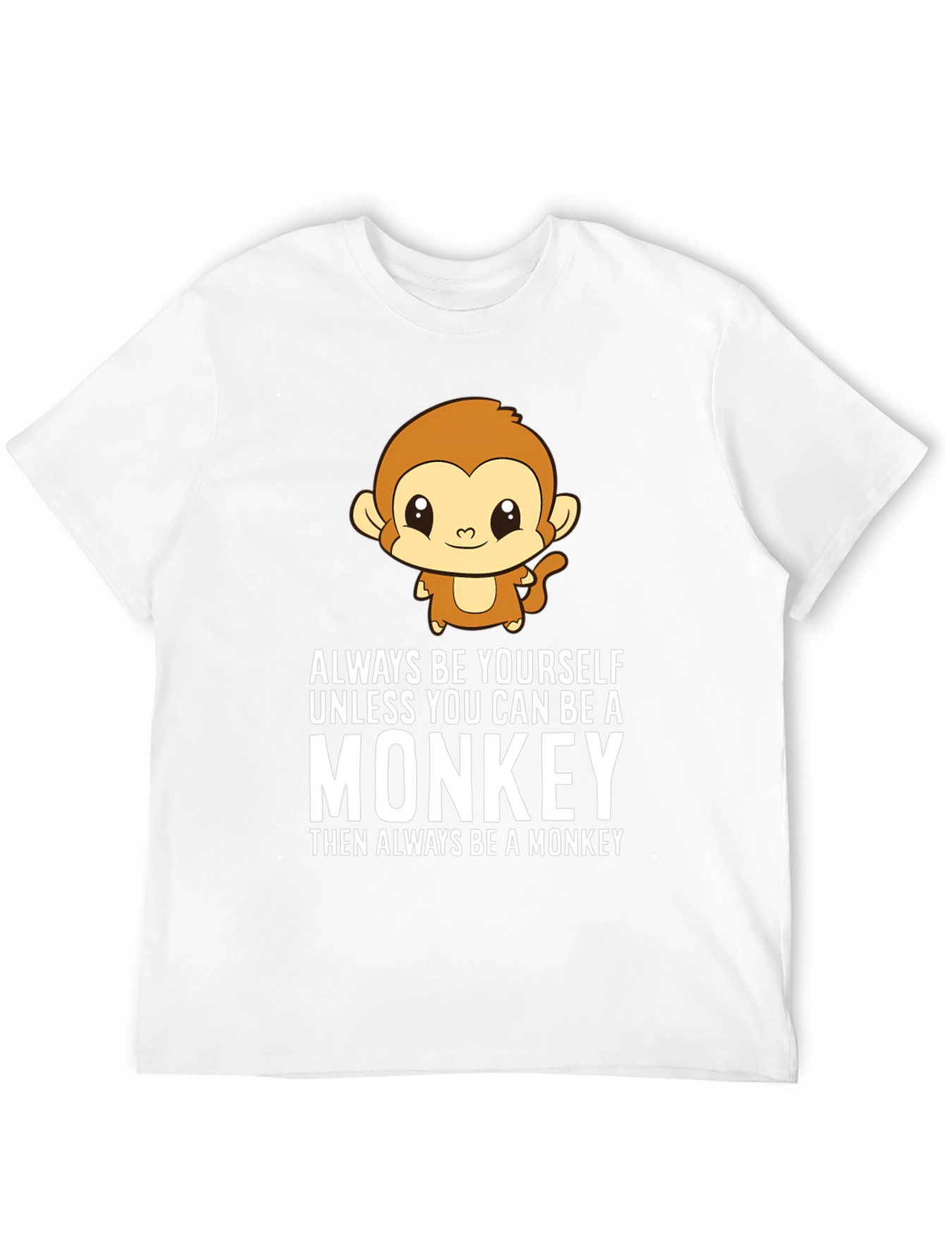Always Be Yourself Monkey Graphic T-Shirt
