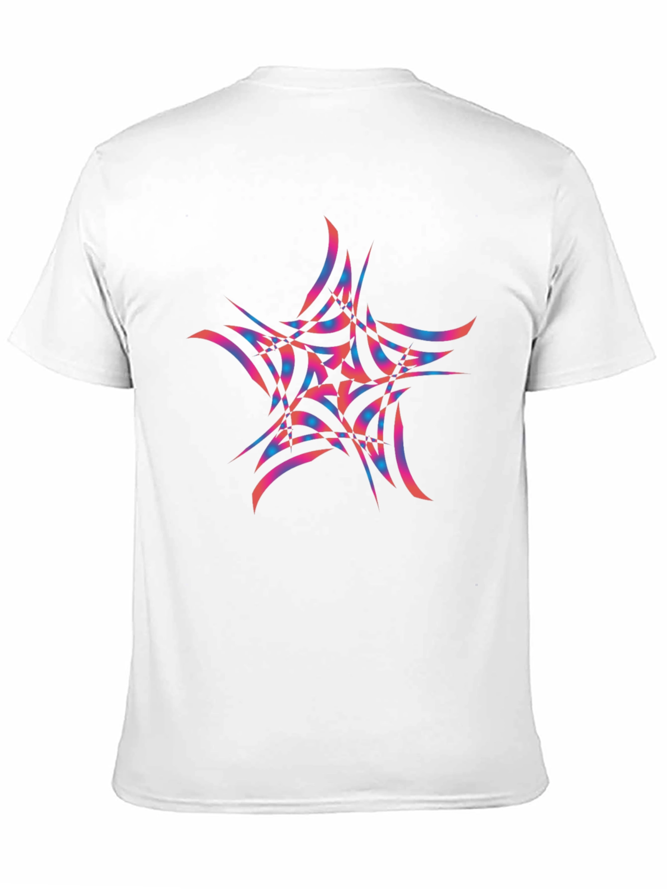 Abstract Star Graphic Black Tee