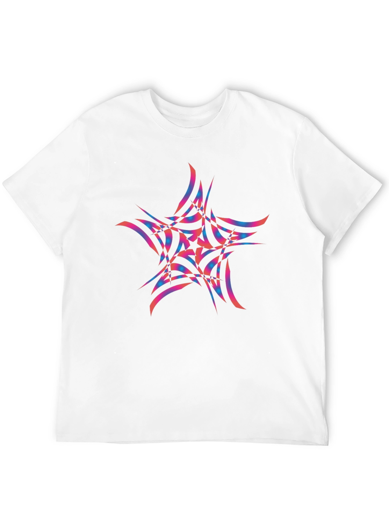Abstract Star Graphic Black Tee