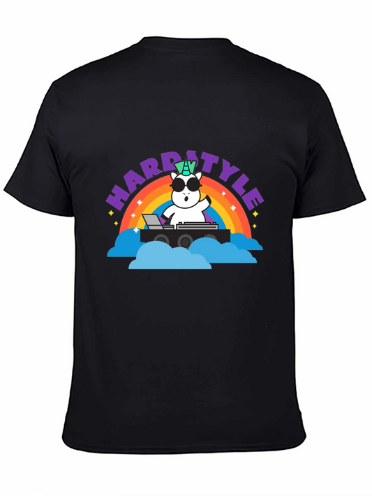 Hardstyle Unicorn DJ Rainbow T-Shirt