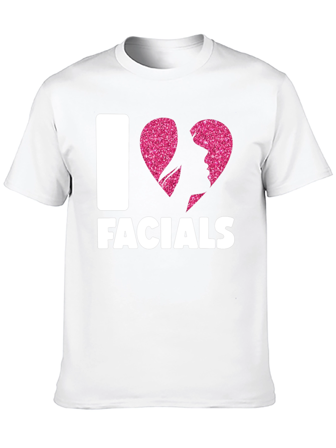I Heart Facials T-Shirt Funny Graphic Tee