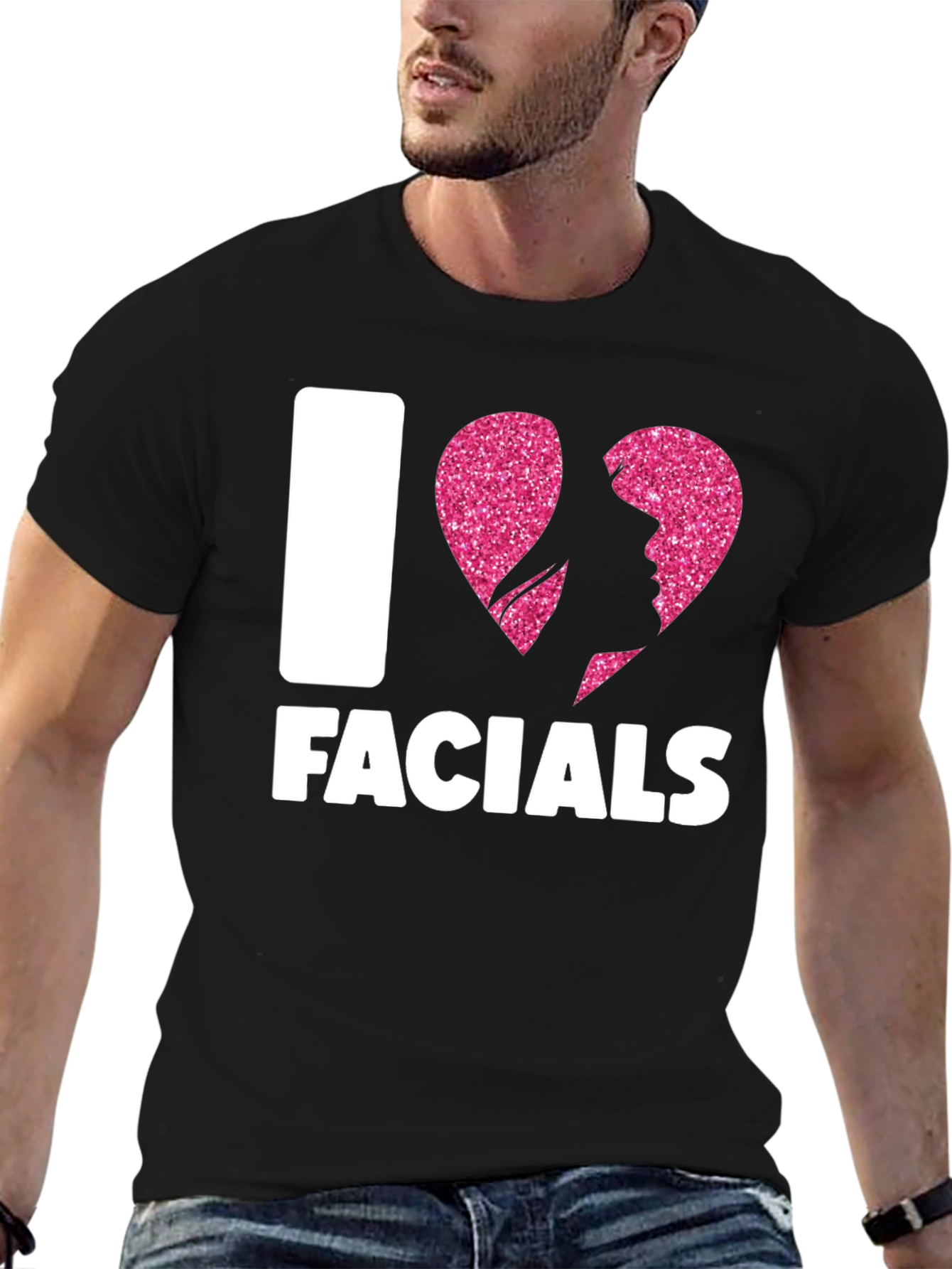 I Heart Facials T-Shirt Funny Graphic Tee