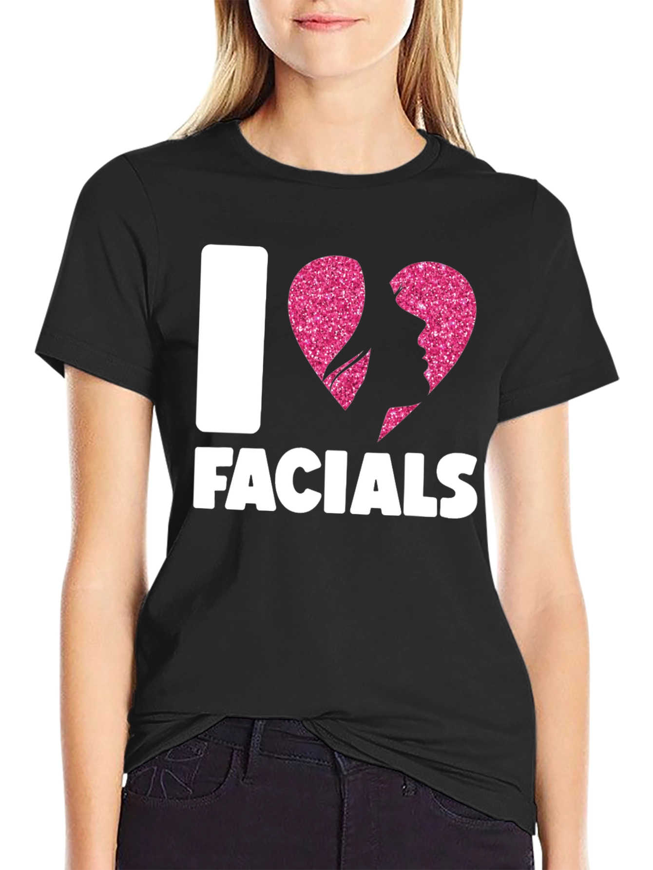 I Heart Facials T-Shirt Funny Graphic Tee