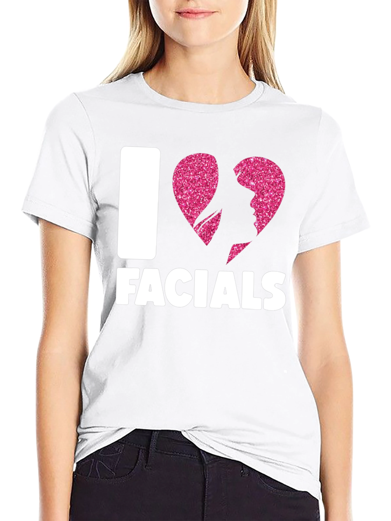 I Heart Facials T-Shirt Funny Graphic Tee