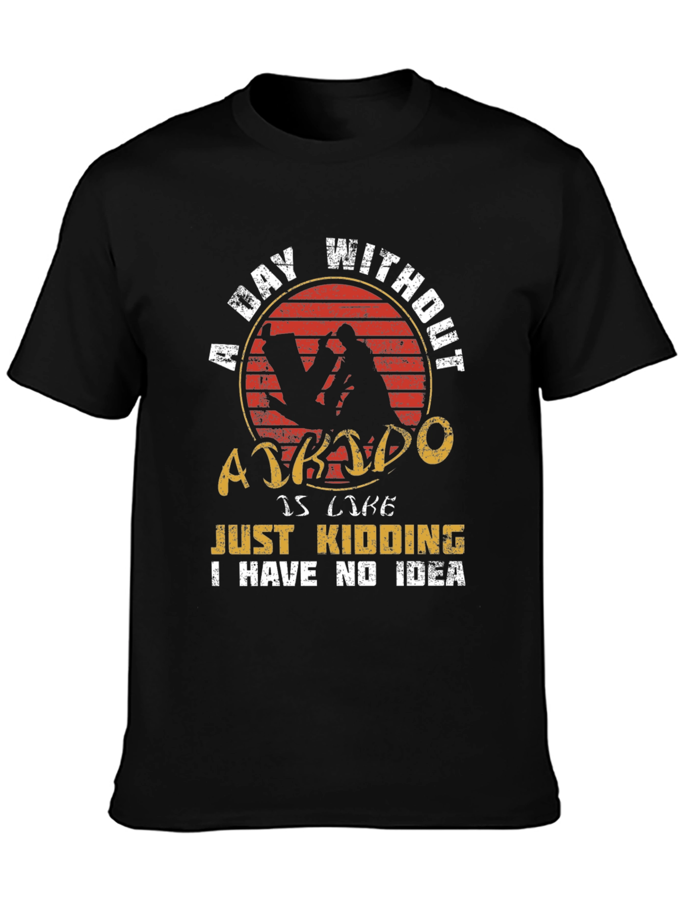 Aikido T-Shirt: A Day Without Aikido Funny Tee