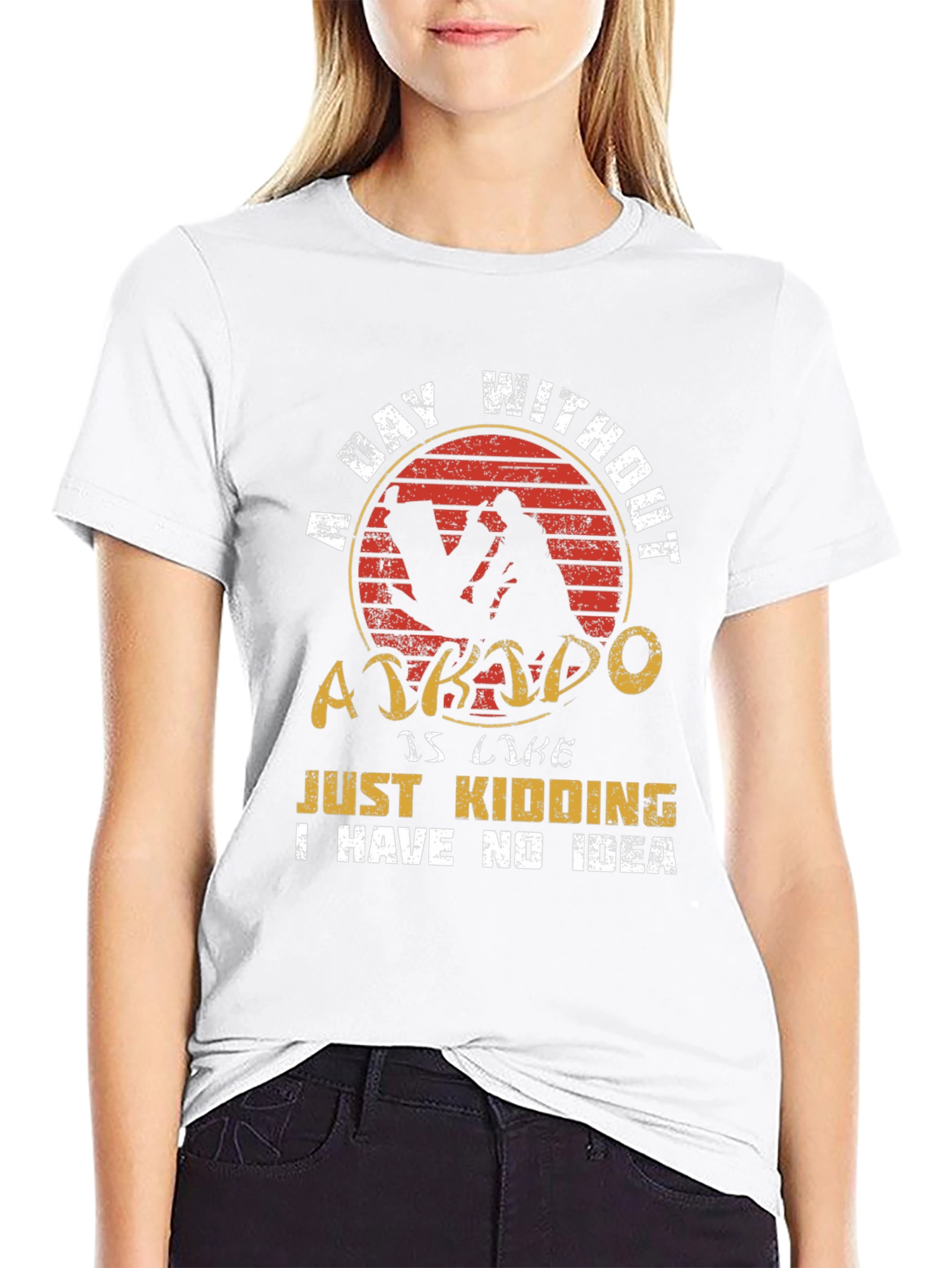 Aikido T-Shirt: A Day Without Aikido Funny Tee