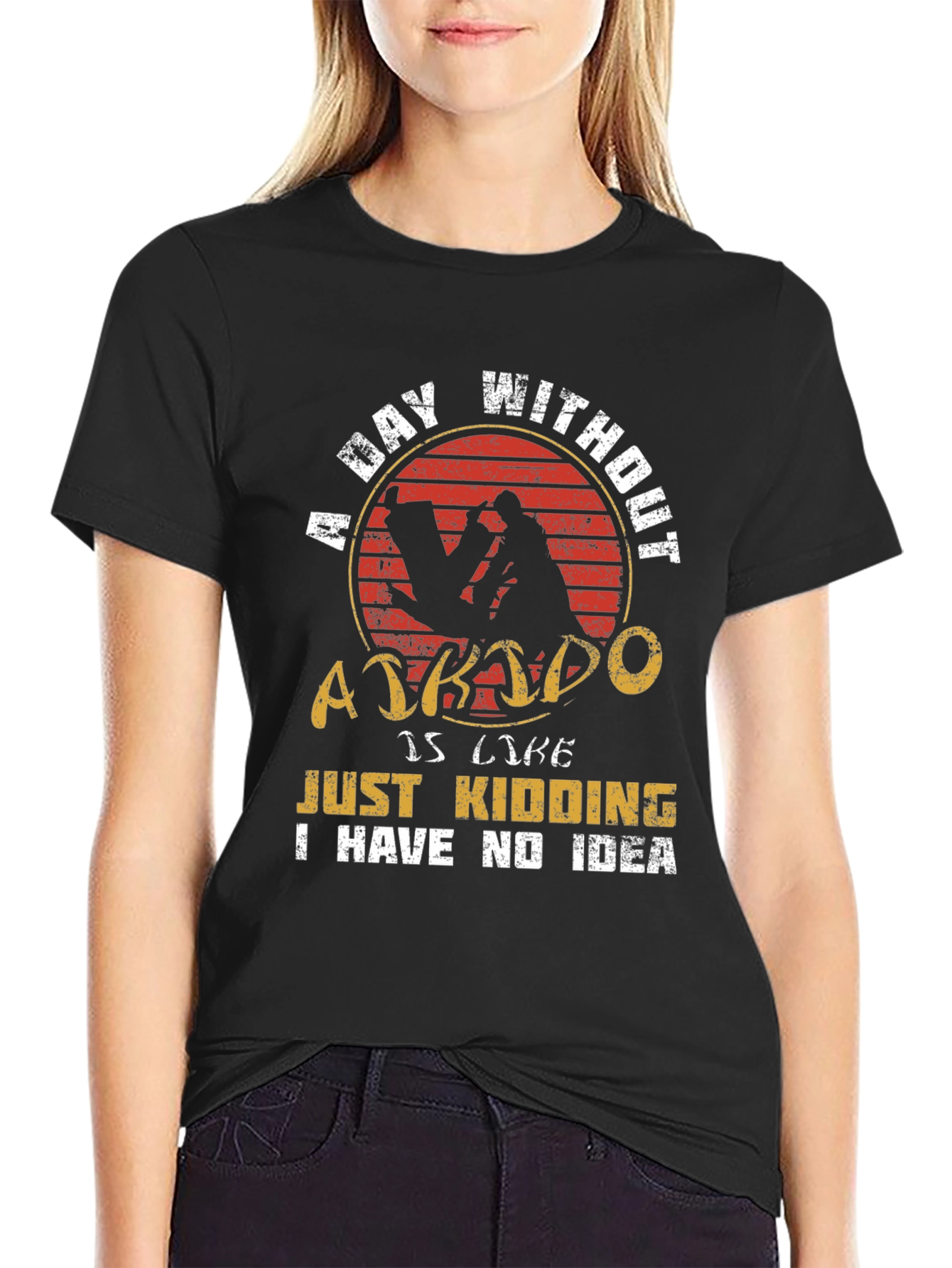 Aikido T-Shirt: A Day Without Aikido Funny Tee