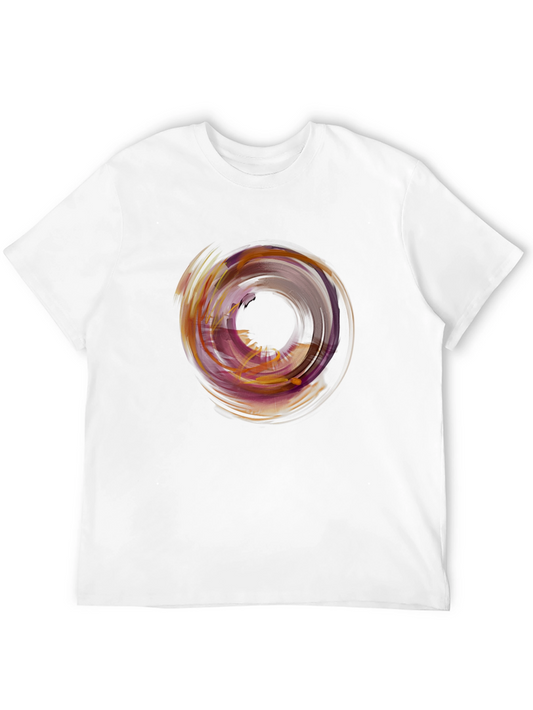 Abstract Circle Graphic Tee - Modern Art Shirt