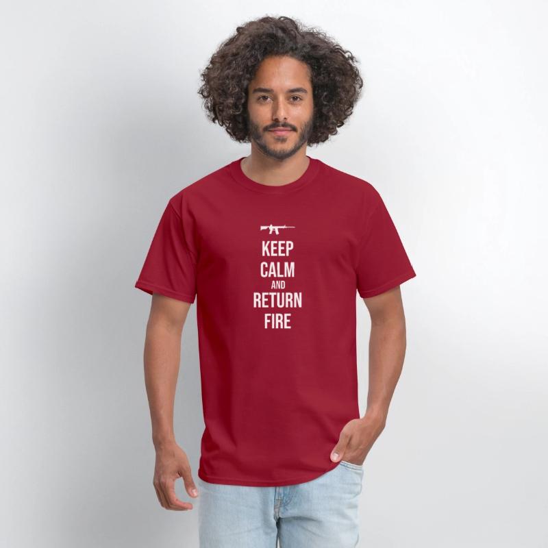 2nd Amendment Military Gun Keep Calm And Return Fi