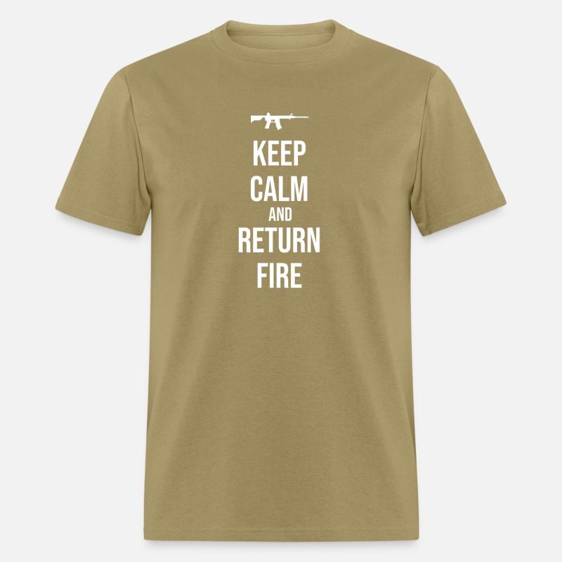 2nd Amendment Military Gun Keep Calm And Return Fi