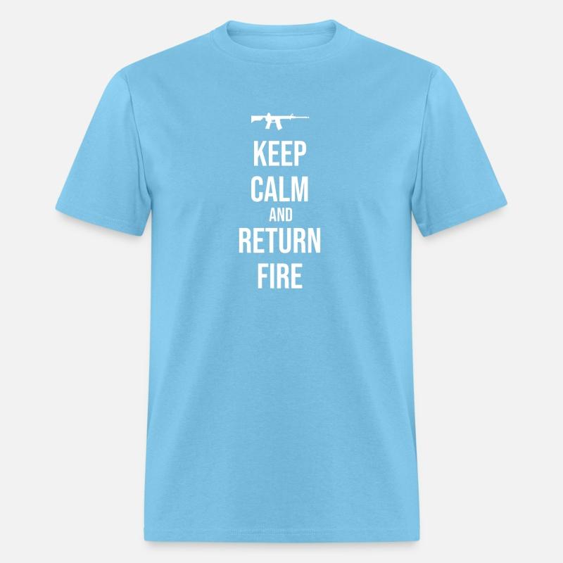 2nd Amendment Military Gun Keep Calm And Return Fi
