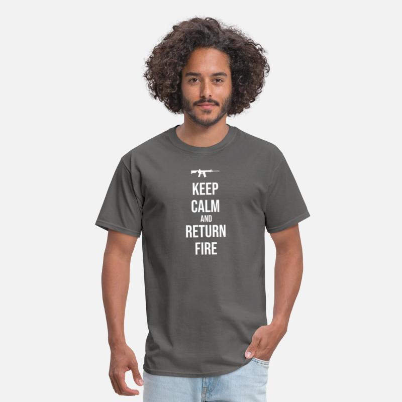 2nd Amendment Military Gun Keep Calm And Return Fi