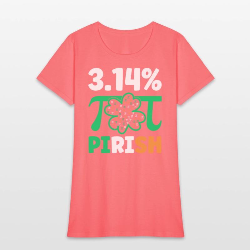 3.14% PIrish Funny St. Patricks Math Geek Pi Day