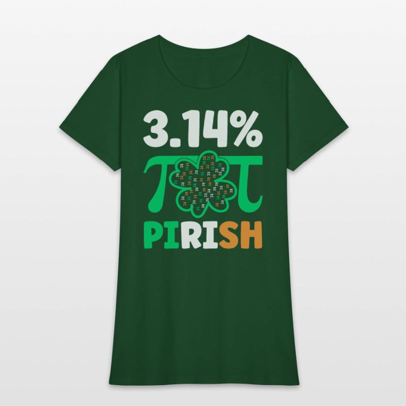 3.14% PIrish Funny St. Patricks Math Geek Pi Day