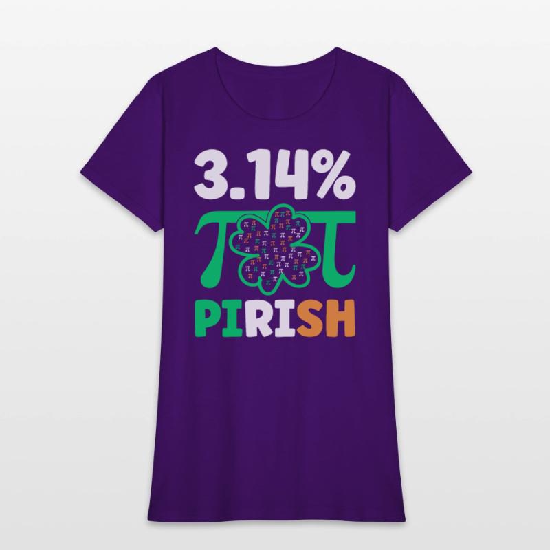 3.14% PIrish Funny St. Patricks Math Geek Pi Day