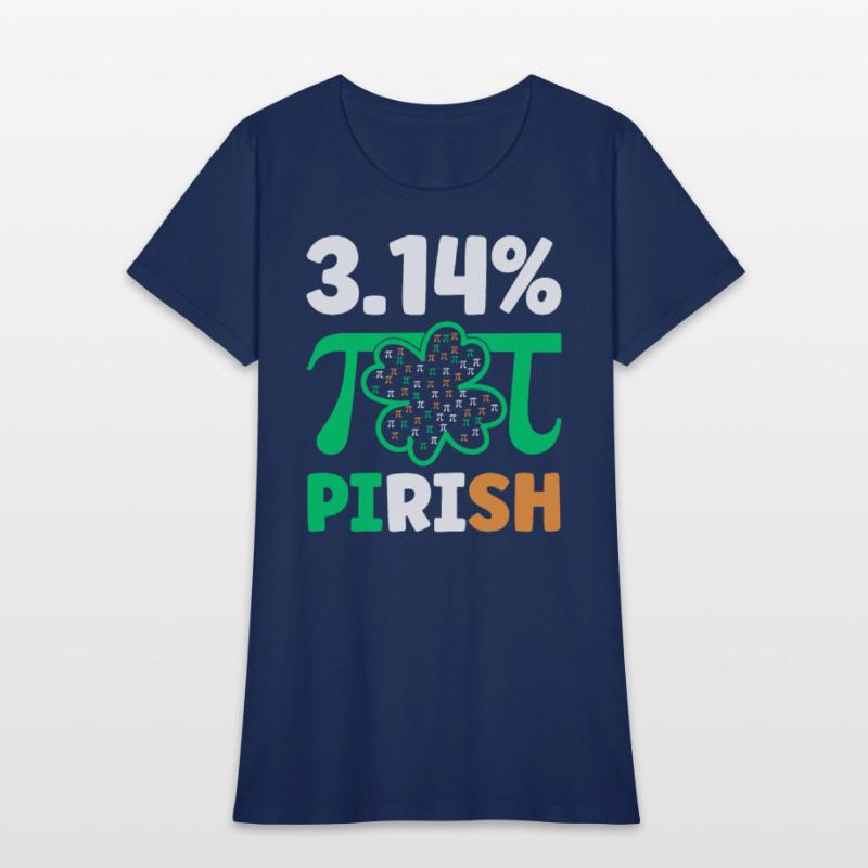 3.14% PIrish Funny St. Patricks Math Geek Pi Day