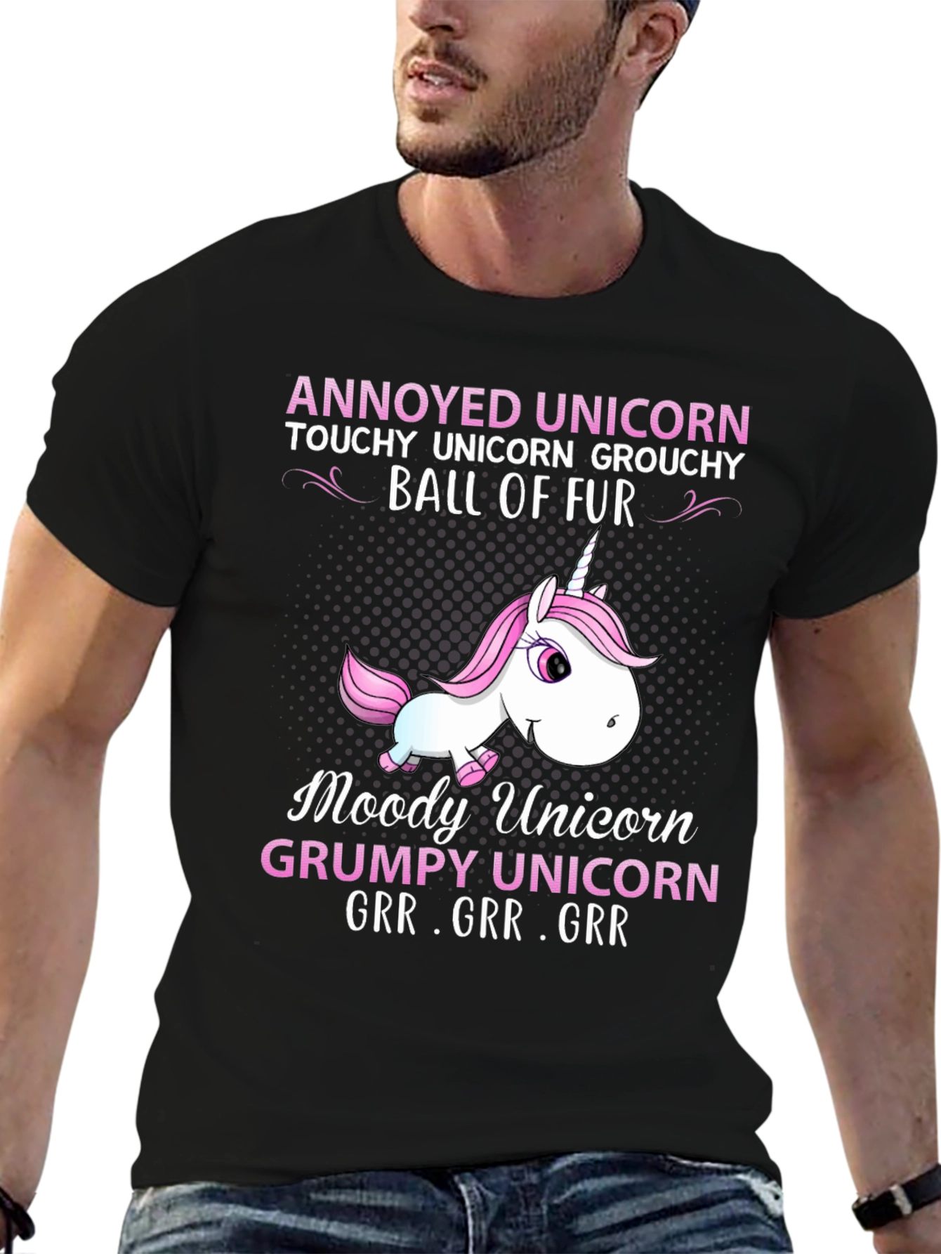 Annoyed Unicorn Graphic T-Shirt