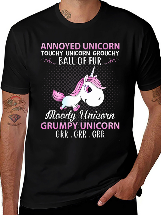 Annoyed Unicorn Graphic T-Shirt
