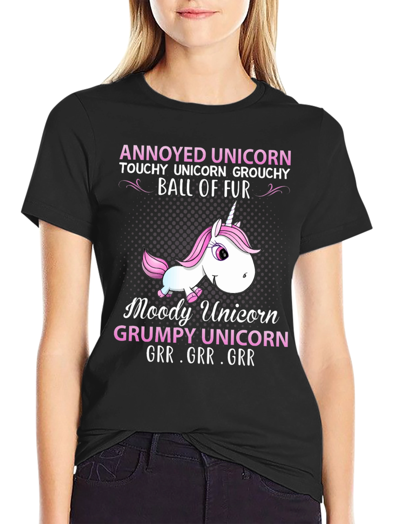 Annoyed Unicorn Graphic T-Shirt