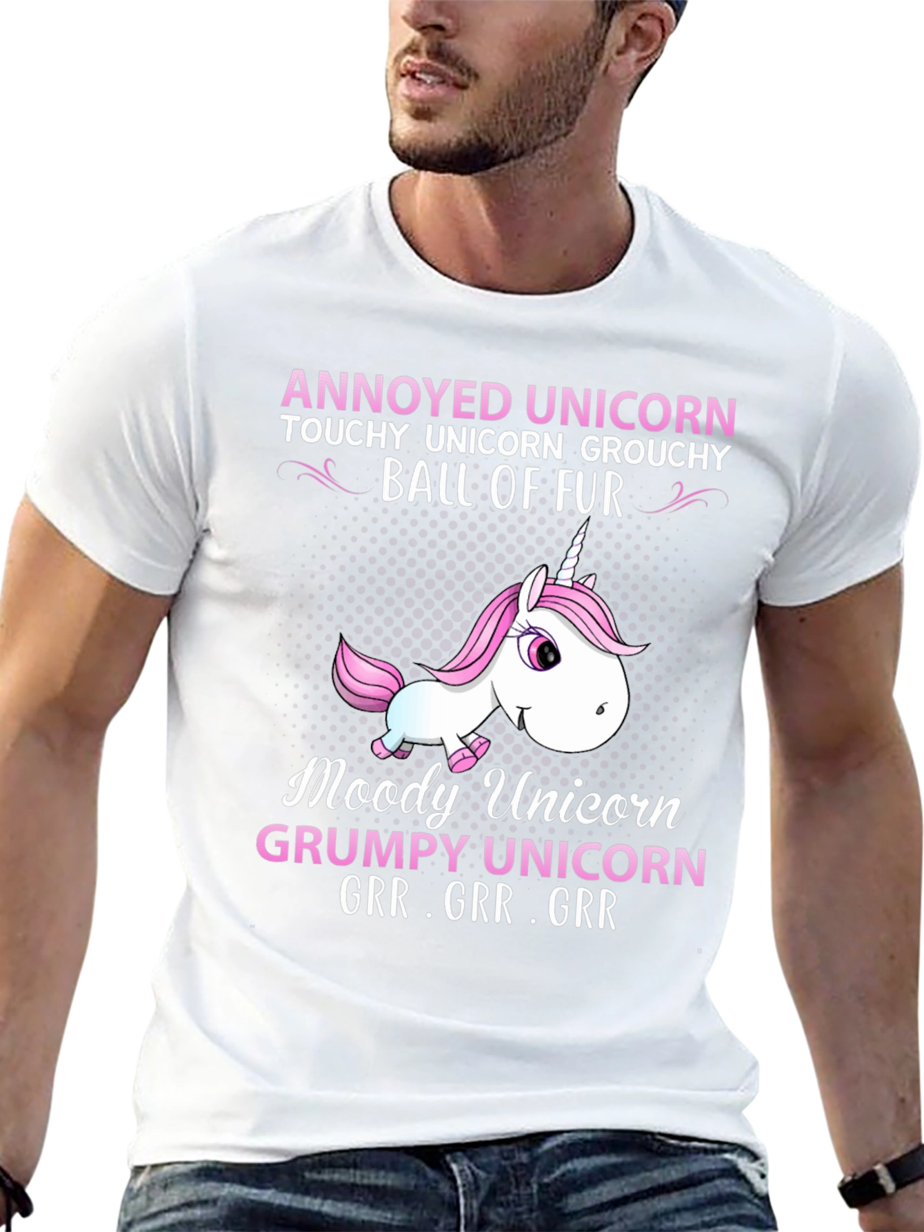 Annoyed Unicorn Graphic T-Shirt