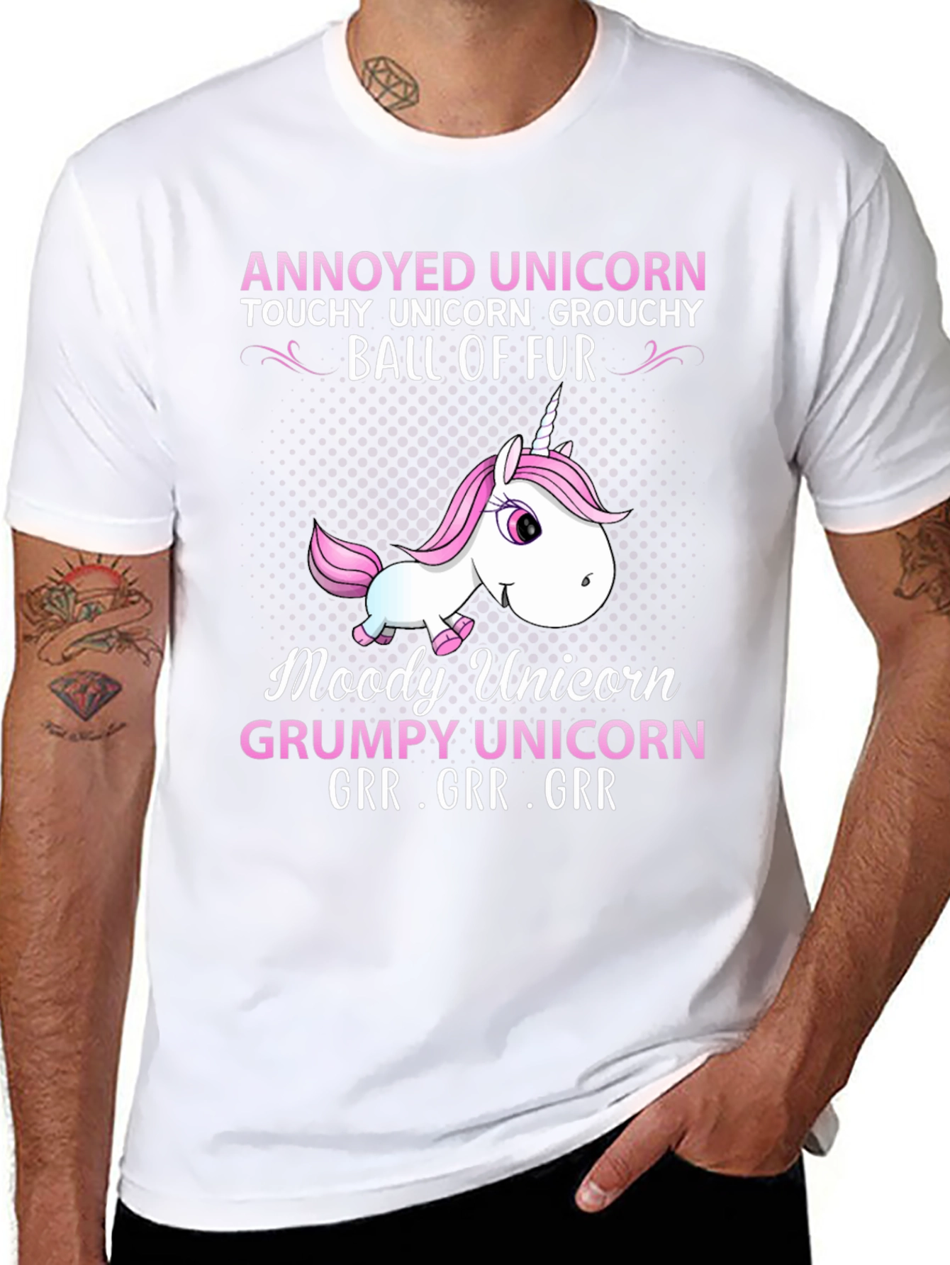Annoyed Unicorn Graphic T-Shirt