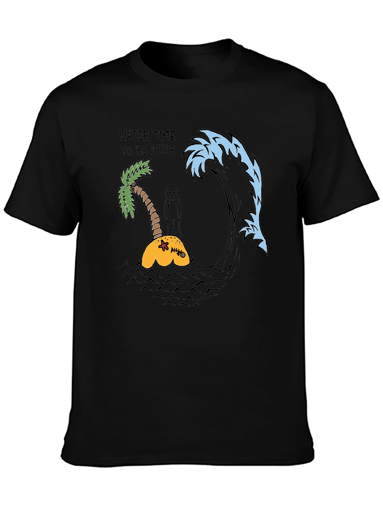 Humorous Water Time Graphic Tee